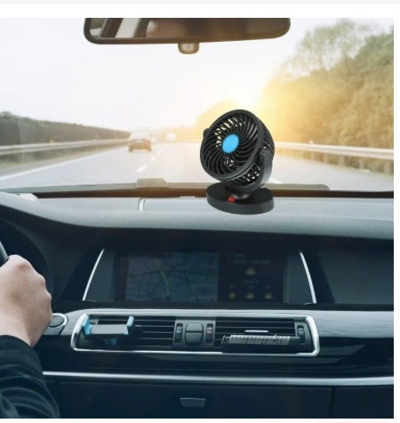 12V DC Electric Car Single Head Fan for Dashboad 360 Degree Rotatable Car Auto Powerful Cooling Air Fan, adjustable car air cooler car fan covers all areas of your car,to let the air coolness be cover