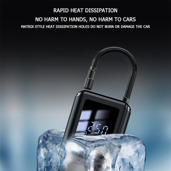 Portable Electric Tire Inflator – Wireless Mini Car Air Pump with Self-Propelled Inflation & Rechargeable Battery its self-propelled inflation technology, it quickly pumps air into your tires, balls.