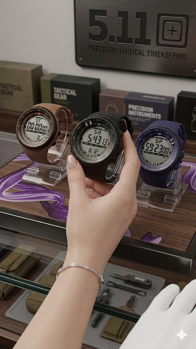 5.11 Tactical DIGITAL MENS WOMEN WRISTWATCH WATERPROOF SPORT WATCH ANALOG WATCH Waterproof design suitable for various sports activities.Features include a durable resin strap and scratch-resistant .
