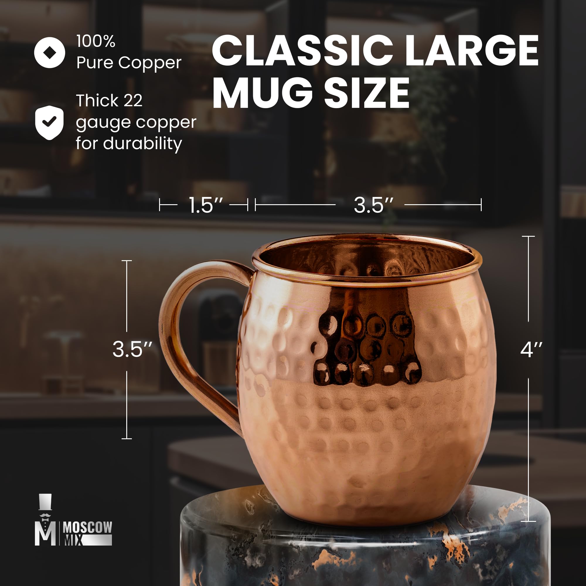 copper Moscow Mule mugs featuring brass handles and a polished finish mugs are traditionally used for serving Moscow Mules because the copper helps keep the drink chilled to enhance flavour .