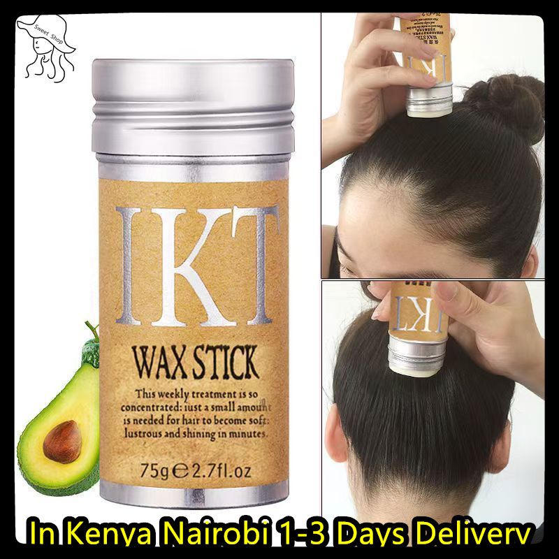 IKT Hair Wax Stick For Natural Hair & Wigs -Edge Control Hair Wax Stick Strong Hold Makes Hair Look Neat And Tidy Hair Syling Wax Stick providing a flexible hold without leaving white flakes etc .