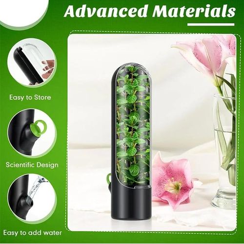 Herb Saver Pod Herb Keeper Vegetable Fresh Cilantro Containers for Refrigerator Keeping Bottle Herb Preserver It works by keeping the stems submerged in a refillable water reservoir for the leaves.