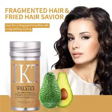 IKT Hair Wax Stick For Natural Hair & Wigs -Edge Control Hair Wax Stick Strong Hold Makes Hair Look Neat And Tidy Hair Syling Wax Stick providing a flexible hold without leaving white flakes etc .