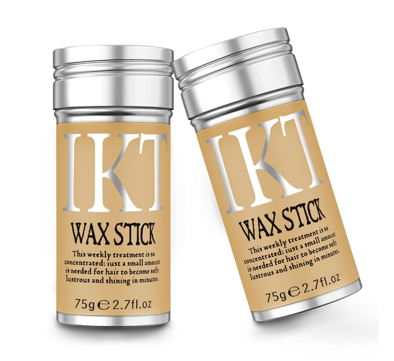 IKT Hair Wax Stick For Natural Hair & Wigs -Edge Control Hair Wax Stick Strong Hold Makes Hair Look Neat And Tidy Hair Syling Wax Stick providing a flexible hold without leaving white flakes etc .