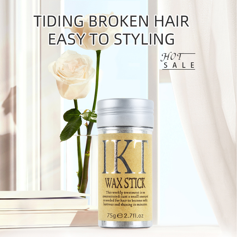 IKT Hair Wax Stick For Natural Hair & Wigs -Edge Control Hair Wax Stick Strong Hold Makes Hair Look Neat And Tidy Hair Syling Wax Stick providing a flexible hold without leaving white flakes etc .