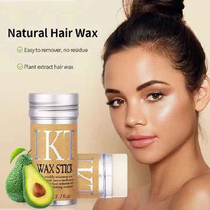 IKT Hair Wax Stick For Natural Hair & Wigs -Edge Control Hair Wax Stick Strong Hold Makes Hair Look Neat And Tidy Hair Syling Wax Stick providing a flexible hold without leaving white flakes etc .