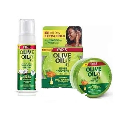 Ors Oil Edge Control Hair Gel- Extra Hold + Moose Coconut-