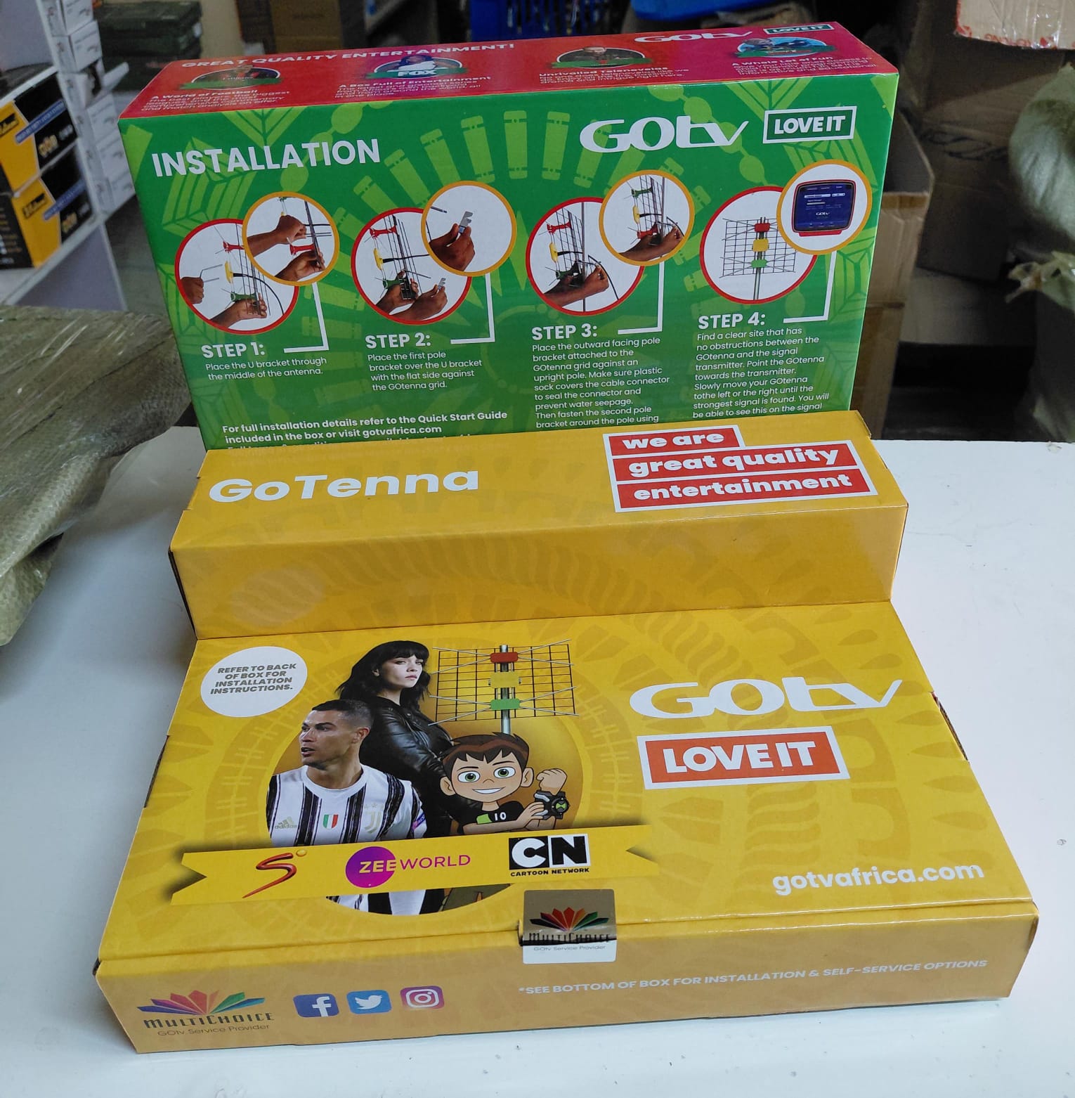 GOtv GoTenna High-Quality Outdoor Digital TV Antenna (Original ya Box)