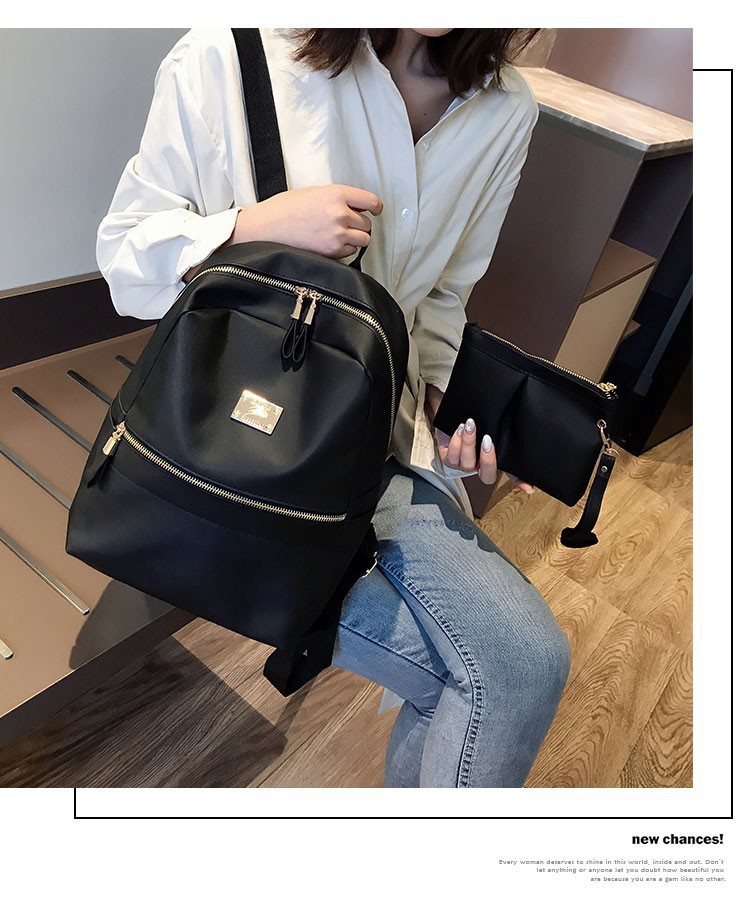 Shoulder Female Korean Style Popular Tide Oxford Cloth Fashion Ladies Academic Leisure New Ladies Pillow Backpack