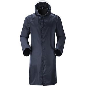 Waterproof Hooded Raincoat Jacket – Lightweight Windproof PVC/Polyester Coat for Men & Women, Full-Length Protection for Outdoor Travel, Riding & Daily Use