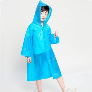 Kids Waterproof Hooded Raincoat – Lightweight Windproof Rain Jacket for Boys & Girls, Full Coverage School & Outdoor Protection