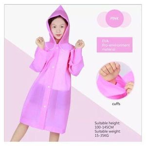 Kids Waterproof Hooded Raincoat – Lightweight Windproof Rain Jacket for Boys & Girls, Full Coverage School & Outdoor Protection