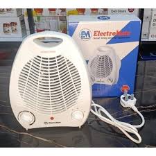 Electromate Fan Room Heater – Portable 2000W Electric Fan Heater with Dual Heat Settings, Fast Heating Air Blower, Adjustable Thermostat & Safety Overheat Protection for Home & Office Use