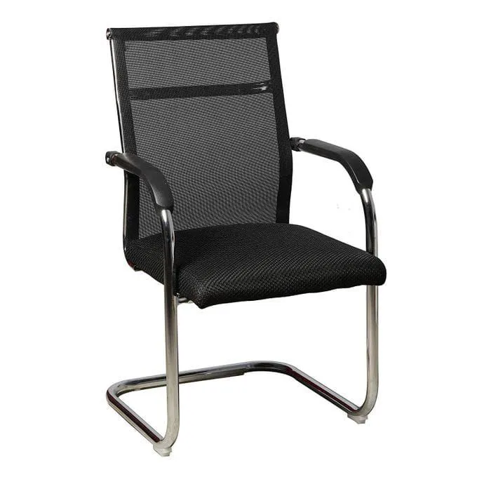 Executive Secretarial Mesh Office Chair, Ergonomic Computer Desk Chair with Armrests, Breathable Mesh Visitor Office Seating for Home and Corporate Use, Durable Modern Office Chair