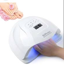 Sun LED Nails Lamp for Manicure 120W Nail Dryer Machine UV/LED Gel Polish Curing Lamp with Motion Sensor and LCD Display, Fast Professional Nail Dryer for Home & Salon Use