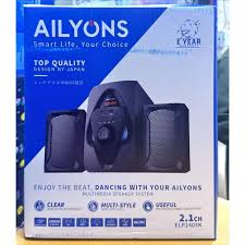 Ailyons Woofer 2.1CH Multimedia Speaker System Deep Bass Home Audio System with Subwoofer and Satellite Speakers, USB, AUX, Bluetooth Connectivity, FM Radio and Remote Control Support