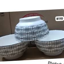 6 Inch Black and White Bowls Set Elegant Modern Serving Bowls Durable Glass Bowls for Fruits Desserts Salad Snacks and Everyday Dining Kitchen Use Stylish Minimalist Bowl Set