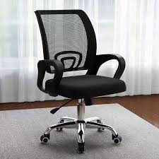 High Quality Mesh Secretarial Office Chair, Ergonomic Swivel Office Chair with Lumbar Support, Breathable Mesh Computer Desk Chair for Home and Office Use, Adjustable Height Comfortable Seating