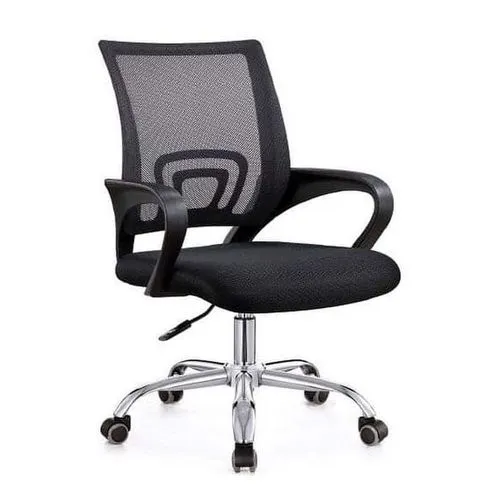 High Quality Mesh Secretarial Office Chair, Ergonomic Swivel Office Chair with Lumbar Support, Breathable Mesh Computer Desk Chair for Home and Office Use, Adjustable Height Comfortable Seating