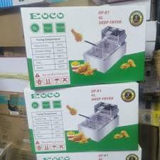 Ecco Double Deep Fryer – Heavy Duty Twin Tank Electric Stainless Steel Frying Machine with Independent Temperature Control, Removable Baskets and Fast Heating System for Chips, Chicken, Fish & Commerc