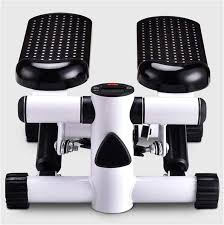Mini Stepper with Resistance Bands (Compact Home Fitness Step Machine) – Hydraulic Cardio Stepper with Digital Display, Non-Slip Pedals & Arm Training Bands for Full Body Workout, Weight Loss & Toning