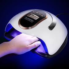 138W LED UV Nail Curing Lamp with Portable Handle, Auto Sensor, Timer Settings, Fast Gel Nail Dryer for Home & Salon Manicure Pedicure, Suitable for All Gel Types Professional Nail Machine
