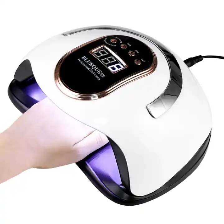 138W LED UV Nail Curing Lamp with Portable Handle, Auto Sensor, Timer Settings, Fast Gel Nail Dryer for Home & Salon Manicure Pedicure, Suitable for All Gel Types Professional Nail Machine