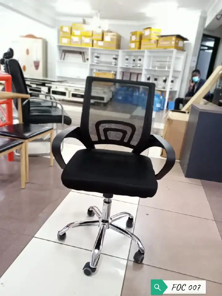High Quality Mesh Secretarial Office Chair, Ergonomic Swivel Office Chair with Lumbar Support, Breathable Mesh Computer Desk Chair for Home and Office Use, Adjustable Height Comfortable Seating