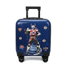 Kids’ Hard-Shell Suitcase with Wheels and Pull Handle – Lightweight Cartoon Travel Luggage with Durable ABS Shell, Smooth Rolling Wheels and Adjustable Telescopic Handle for Children’s Travel, School