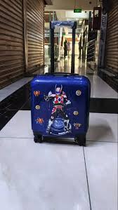 Kids’ Hard-Shell Suitcase with Wheels and Pull Handle – Lightweight Cartoon Travel Luggage with Durable ABS Shell, Smooth Rolling Wheels and Adjustable Telescopic Handle for Children’s Travel, School