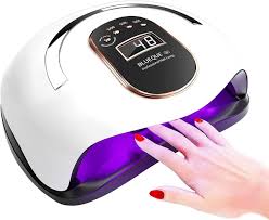 138W LED UV Nail Curing Lamp with Portable Handle, Auto Sensor, Timer Settings, Fast Gel Nail Dryer for Home & Salon Manicure Pedicure, Suitable for All Gel Types Professional Nail Machine