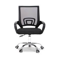 High Quality Mesh Secretarial Office Chair, Ergonomic Swivel Office Chair with Lumbar Support, Breathable Mesh Computer Desk Chair for Home and Office Use, Adjustable Height Comfortable Seating