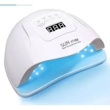 Sun LED Nails Lamp for Manicure 120W Nail Dryer Machine UV/LED Gel Polish Curing Lamp with Motion Sensor and LCD Display, Fast Professional Nail Dryer for Home & Salon Use