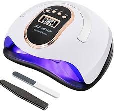 138W LED UV Nail Curing Lamp with Portable Handle, Auto Sensor, Timer Settings, Fast Gel Nail Dryer for Home & Salon Manicure Pedicure, Suitable for All Gel Types Professional Nail Machine