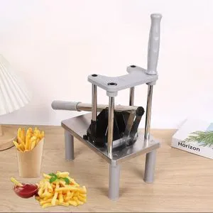 Brand New French Fries Cutter Chips Cutter Potato Chipper Manual Vegetable Fruit Dicer Stainless Steel Blade Slicer Durable Kitchen Tool for Home Restaurant Easy Operation Uniform Cutting