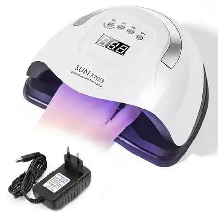 Gel Dryer UV LED Nail Lamp Professional 220W Nail Curing Machine with 57 LED Beads, Fast Drying for All Gel Polish Types, Salon & Home Manicure Pedicure Use