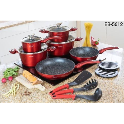 EDENBERG .Edenburg 15pc Cookware Set-OFFER!!!.Easy Cover Opening
Easy To Clean
Friendly Induction
Gas Hob Service
Service Of Electric Hob