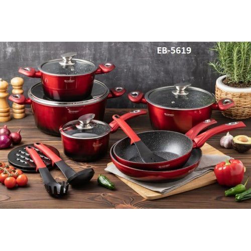 EDENBERG .Edenburg 15pc Cookware Set-OFFER!!!.Easy Cover Opening
Easy To Clean
Friendly Induction
Gas Hob Service
Service Of Electric Hob