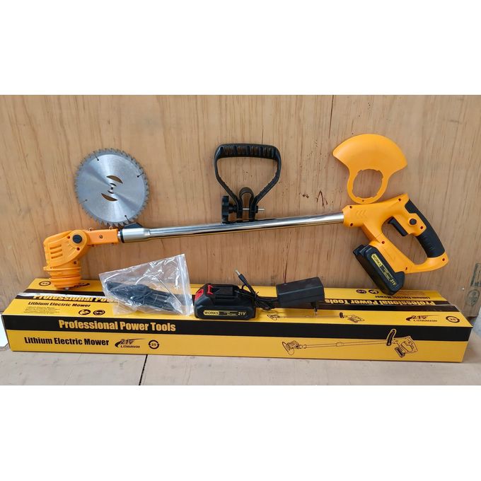 Dera Cordless Electric Grass Trimmer Brush Cutter Lithium Tool Battery Brush Cutting Machine Grass Cutter Hand Held