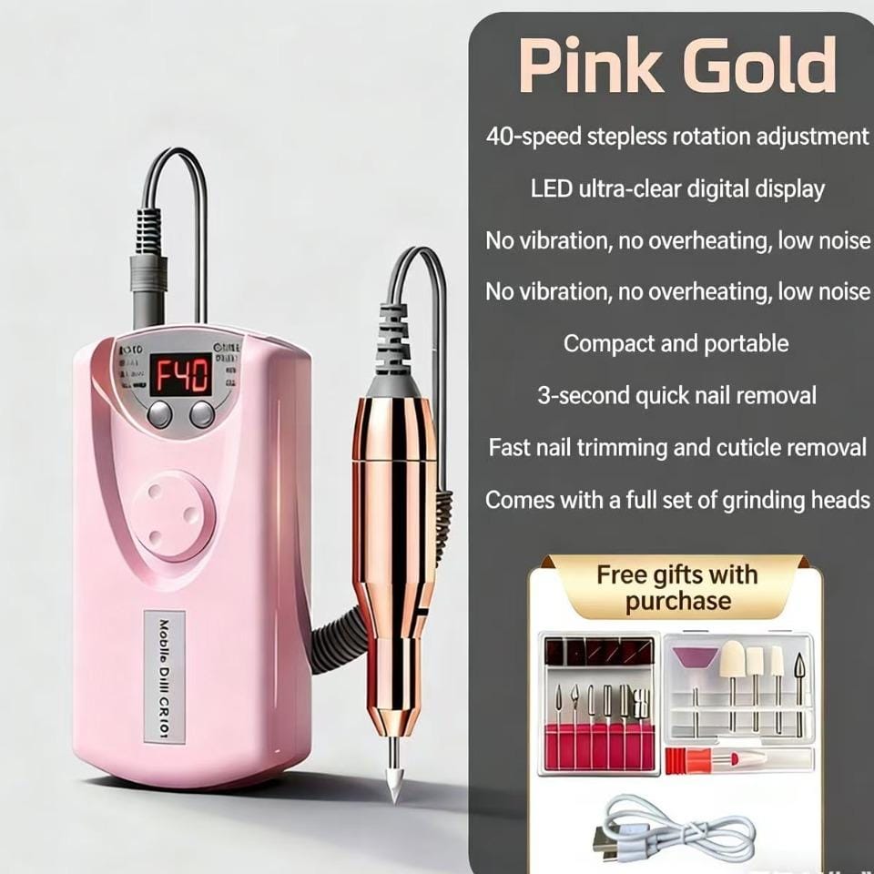 💅 Professional Electric Nail Drill – Fast, Precise & Salon-Quality Results Achieve flawless nails from the comfort of your home with this high-performance Electric Nail Drill Machine. Designed for b