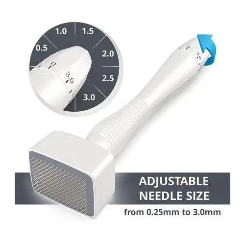 Derma Stamp Adjustable to preferred Microneedles length for Skin Care,Beard Growth ,Scalp Hair Regrowth Acne & Scars removal & stretch marks IDEAL substitute for dermaroller dermastamp beard roler