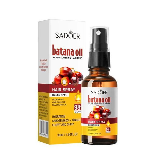 SADOER 100% Pure Batana Oil Spray Crazy Traction Alopecia Batana Hair Growth Oil Anti Hair Break Hair Treatment Hair Mask Hair Loss Treatment Hair Regrowth Spray Prevents Hair Loss Hair Care Products