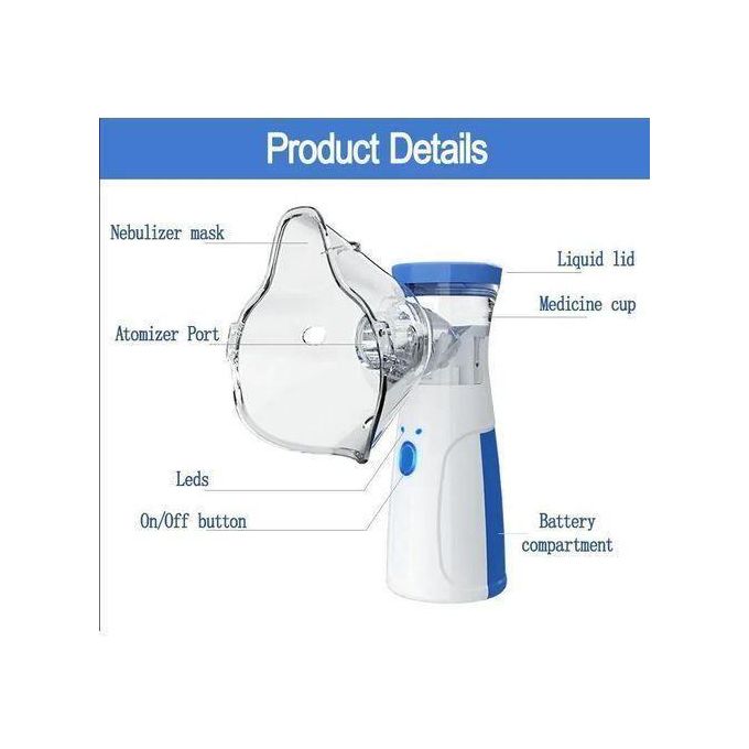Mesh Portable Handheld Nebulizer Steam Aerosol Inhaler Machine Hospital Medical Asthma Atomizer Breathing