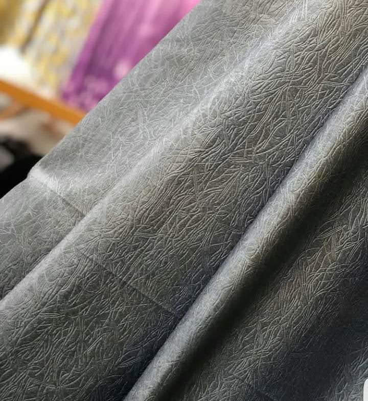2PCS Gray Blackout Curtains – Heavy Luxury Fabric for Living Room & Bedroom | Ready Made Window & Door Drapes. - 2PCS (2 Curtains, No Sheer/Net). Grey Blackout Curtains.