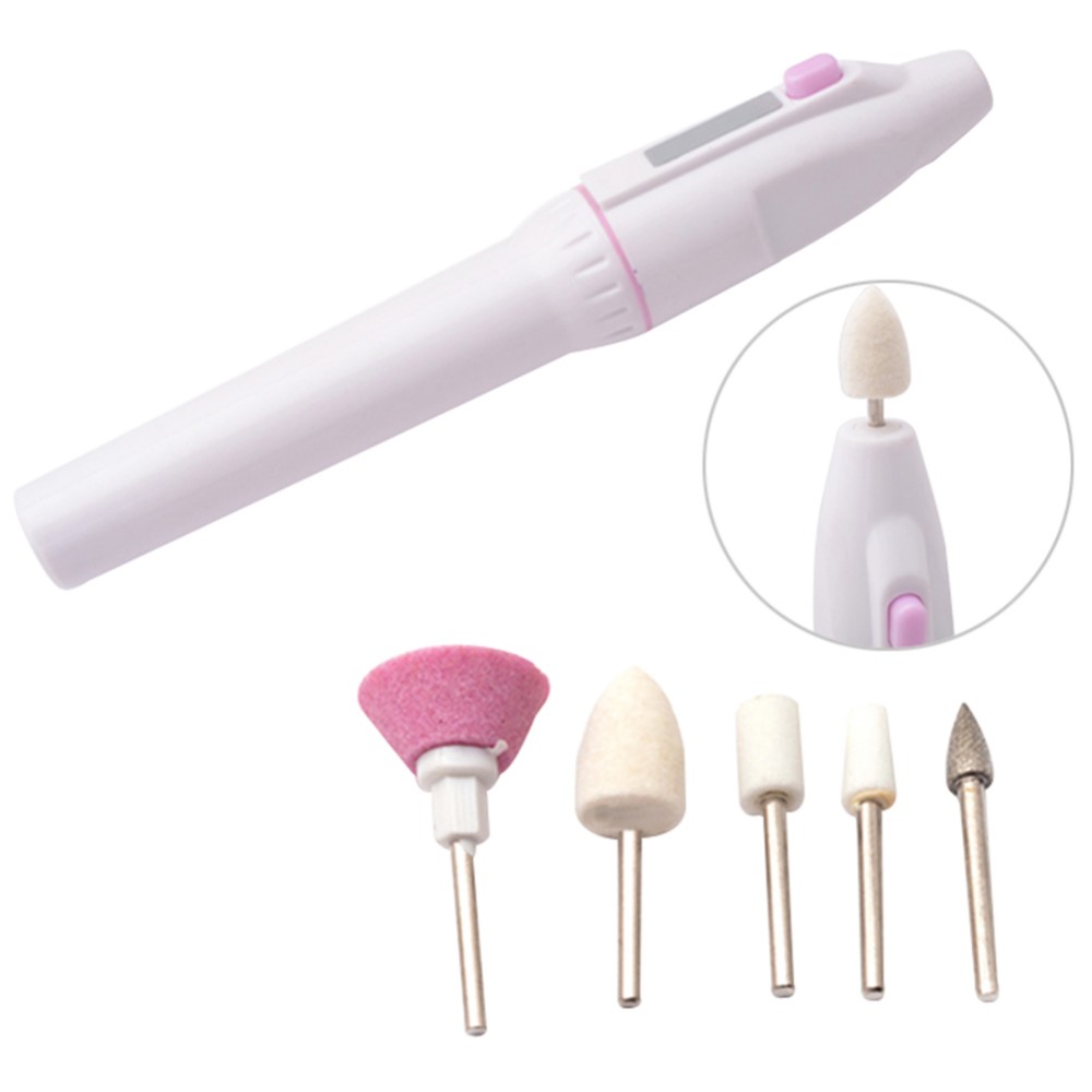 1set/Lot Nail Art Tips Electric Drill File Buffer Manicure Pedicure Grooming Tool
