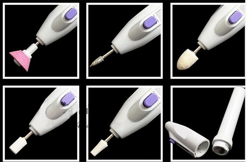 1set/Lot Nail Art Tips Electric Drill File Buffer Manicure Pedicure Grooming Tool