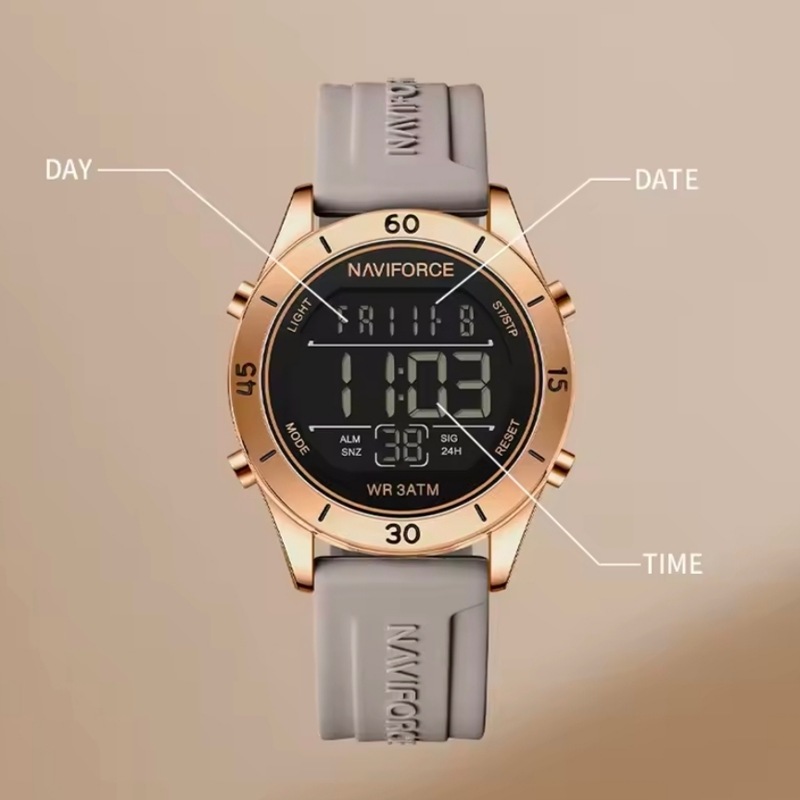 Naviforce Ladies/Girls School Watch With Alarm, Calendar and Light