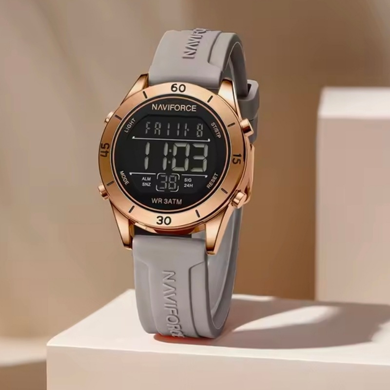 Naviforce Ladies/Girls School Watch With Alarm, Calendar and Light