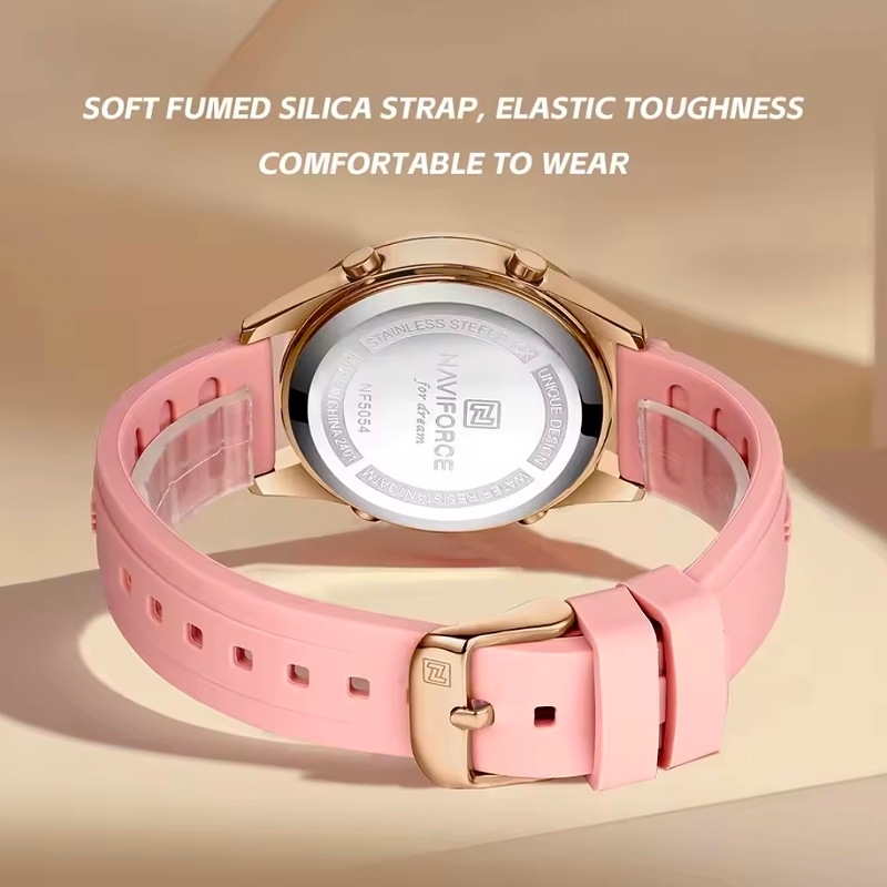 Naviforce Ladies/Girls School Watch With Alarm, Calendar and Light