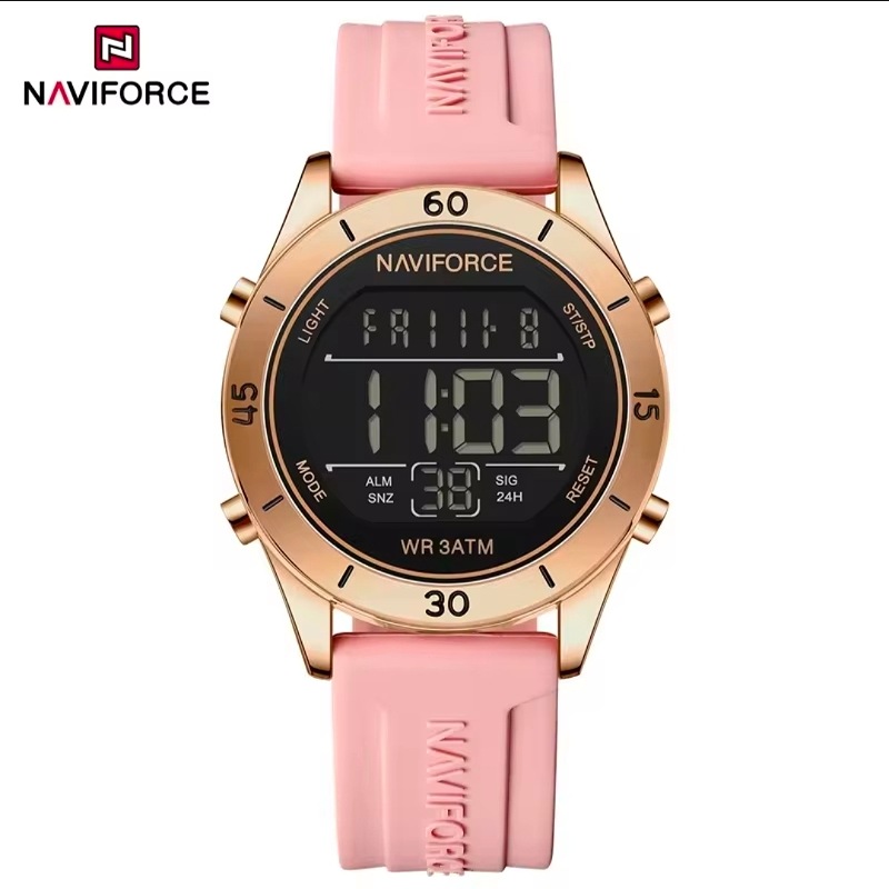 Naviforce Ladies/Girls School Watch With Alarm, Calendar and Light